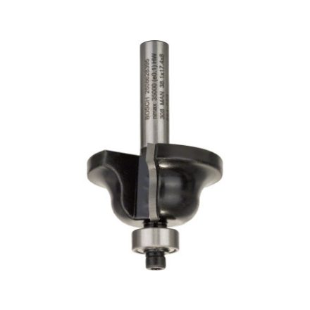 BOSCH Hartmetall "B" Profilfräser mit Kugellager 38,1 (r=6,3 mm) x 12,7 x 17 x 61 x 8 mm