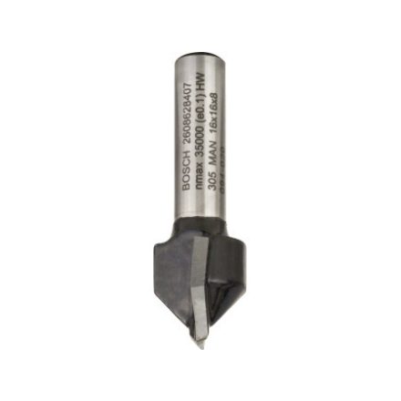 BOSCH Hartmetall-V-Nutfräser 16,0 x 14 x 45 x 8 mm / 90°