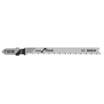 BOSCH Stichsägeblatt für Holz T 101 B 100/2,7 mm (5 Stück)