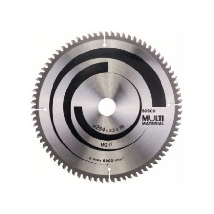 BOSCH Sägeblatt universal 254 x 30 x 3,2 mm / 80T MultiMaterial