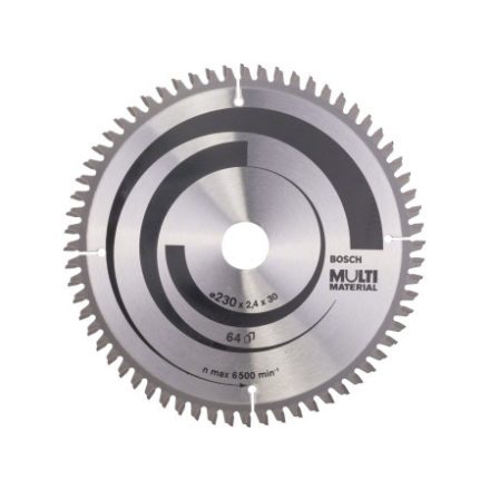 BOSCH Sägeblatt universal 230 x 30 x 2,4 mm / 64T MultiMaterial HLTCG