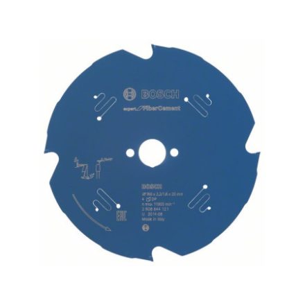 BOSCH Sägeblatt für Betonplatten 160 x 20 x 2,2 mm / 4T Expert für FiberCement