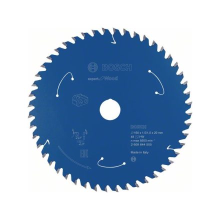 BOSCH Sägeblatt für Holz 160 x 20 x 1,5 mm / 48T Expert for Wood