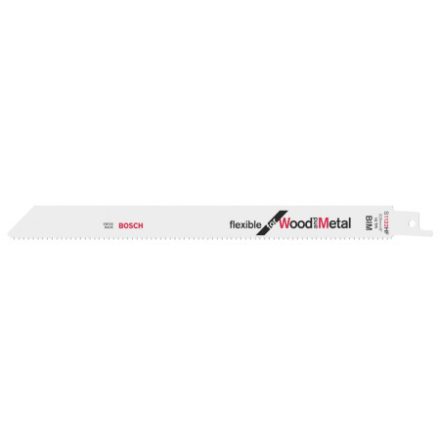 BOSCH Säbelsägeblatt für genageltes Holz S 1122 HF 225 mm / 10TPI Bimetall (5 Stück)