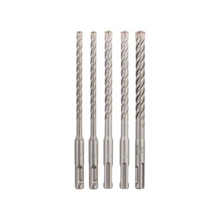 BOSCH 5X Gesteinsbohrer-Set 5-teilig vierschneidig SDS-Plus (6 / 6 / 8 / 8 / 10 x 160 mm)
