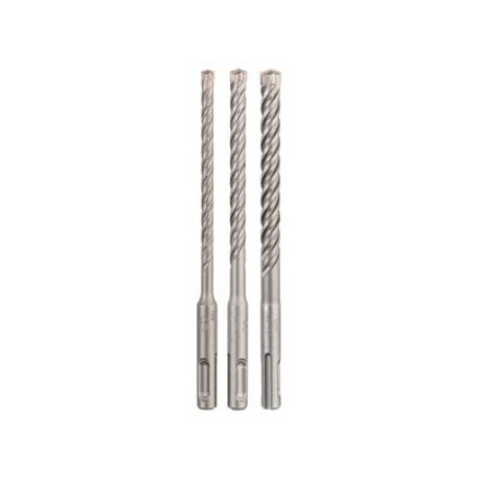 BOSCH 5X Steinbohrer-Set 3-teilig vierschneidig SDS-Plus (6 / 8 / 10 x 160 mm)