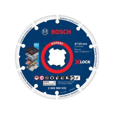 BOSCH EXPERT Diamanttrennscheibe 125 x 22,2 mm X-LOCK segmentiert