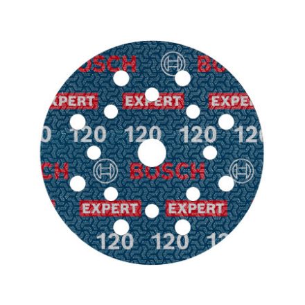 BOSCH EXPERT O780 Kletthaftende Schleifscheibe 125 mm / P120 mit keramischen Körnern (6 Stück)