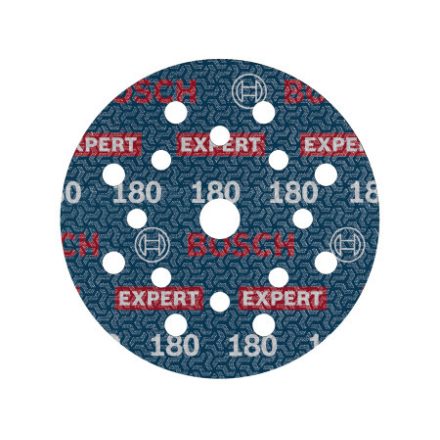 BOSCH EXPERT O780 Foil Schleifscheibe mit Klettverschluss 125 mm / P180 Keramikkörnung (6 Stück)