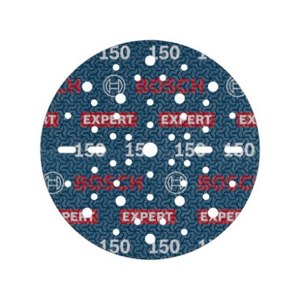 BOSCH EXPERT O780 Foil Schleifscheibe mit Klettverschluss 150 mm / P150 Keramikkörnung (6 Stück)