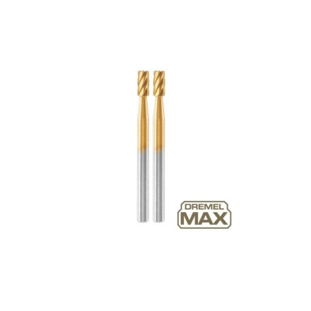 DREMEL MAX 194DM Fräskopf zylinderförmig 3,2 mm TiN-beschichtet (2 Stück)