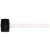 VOREL Gummihammer 230 g Holzstiel 45 mm