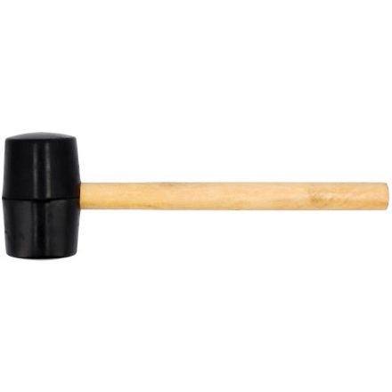 VOREL Gummihammer 450 g Holzstiel 55 mm