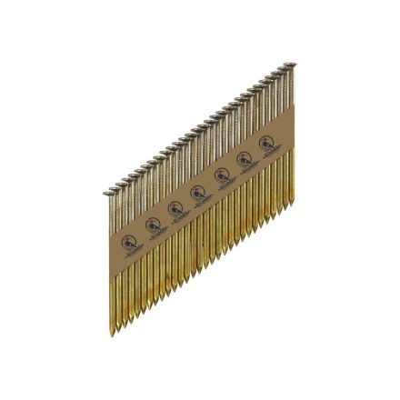 WOODPECKER flache Drahtnagel 2,8 x 65 mm 34° D Kopf gerillt hell (2000 Stück)