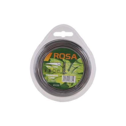 ROSA Rasenmäher Damil 2 mm x 15 m verstärktes Quadrat