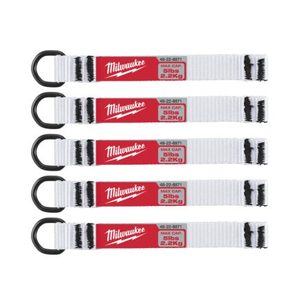 MILWAUKEE QUICK CONNECT Befestigungsband bis 2,25 kg (5 Stück)