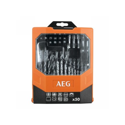 AEG Bohrerschaft und Bit-Set 50-teilig AAKDD50