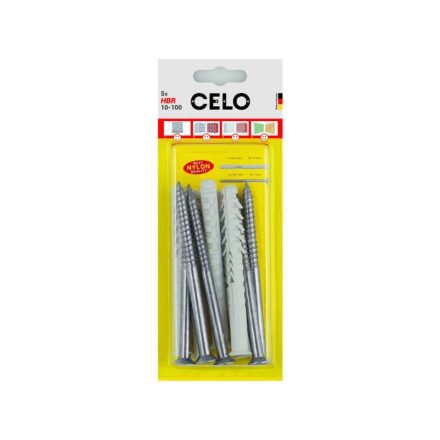 CELO Kunststoffdübel für Hohlkörper HBR 10 x 100 + Schraube 7,0 x 105 (5 Stück)