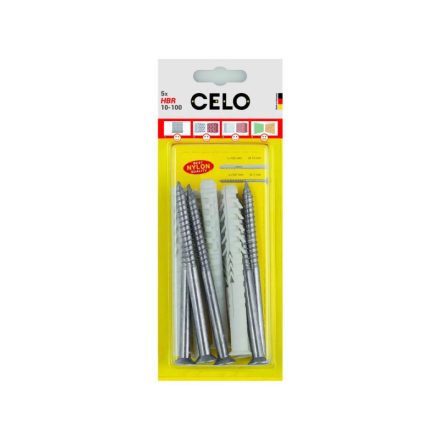 CELO Kunststoffdübel für Hohlkörper HBR 10 x 160 + Schraube 7,0 x 167 (5 Stück)