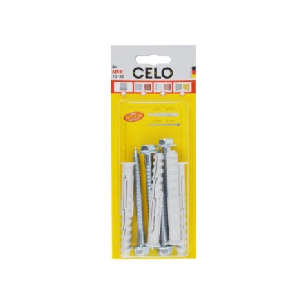 CELO Kunststoffdübel MFR 10-80 SB SSKS (4 Stück)