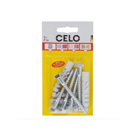 CELO NF 10 Flügeldübel + 7 x 65 Sechskantschraube (5 Stück)