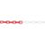 Kunststoffkette rot-weiß 6 mm x 25 m