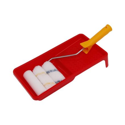 Farbroller-Set 3-teilig 100 mm + Schabergitter