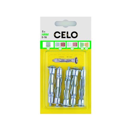 CELO BLISTER-HRM Crunchy-Metall-Gipskartondübel 4-24 (5 Stück)