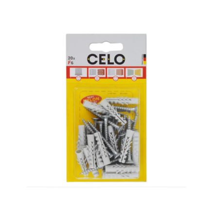 CELO NF 5 Flügeldübel + 3 x 35 Holzschrauben (20 Stück)