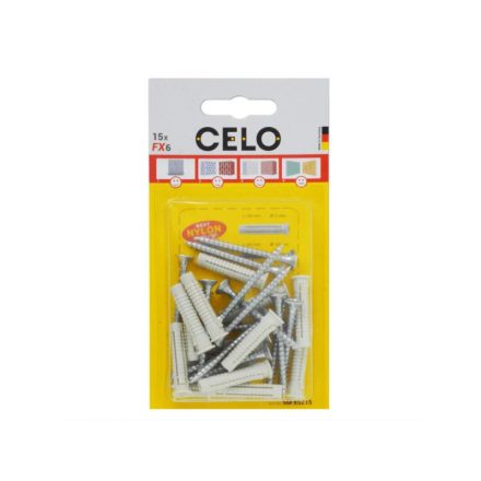 CELO FX UNIVERSAL-Dübel M6+4,5*45 HOLZSCHRAUBE (15 Stück)