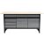 VOREL Cabinet Arbeitstisch mit 4 Schubladen und 2 Türen 1700 x 600 x 840 mm