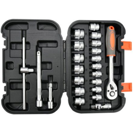 STHOR Steckschlüsselsatz 22-teilig 3/8" 6-22 mm