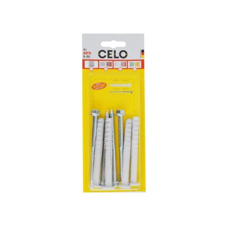 CELO Kunststoffdübel MFR 8-80 FB SSKS (4 Stück)