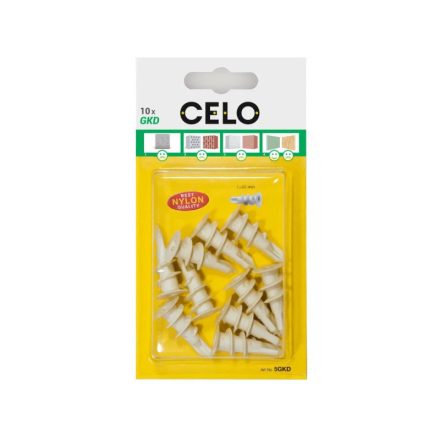 CELO Selbstbohrende Gipskartondübel aus Kunststoff (10 Stück)