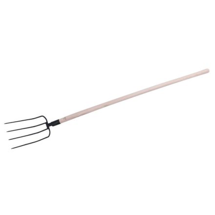Mistgabel mit 4-zinkigem Holzgriff