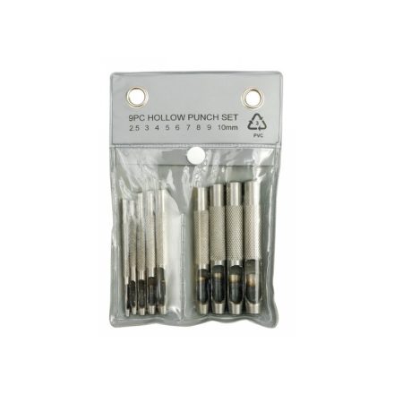 Lederpiercing-Set 9-teilig 2,5-10 mm