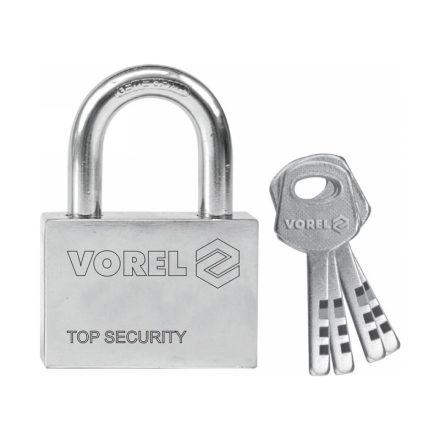 VOREL Vorhängeschloss + 4 Schlüssel 60 mm