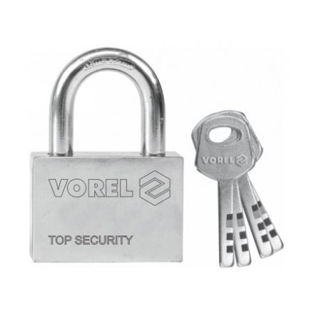 VOREL Vorhängeschloss + 4 Schlüssel 60 mm