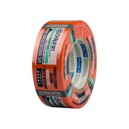 BLUE DOLPHIN Farb- und Abdeckband 48 mm x 20 m für raue Oberflächen im Außenbereich (orange)