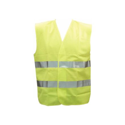 Weste mit reflektierenden Streifen FLUO gelb L