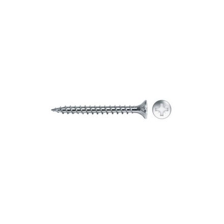 CELO VELOX Spanplattenschraube 2,5 x 20 mm, Vollgewinde, PZ, Weißzink (300 Stück)