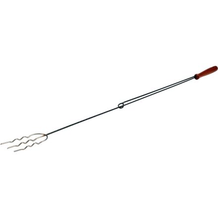 Spieß aus Edelstahl mit 3 Zinken, 1200 mm Stützstange