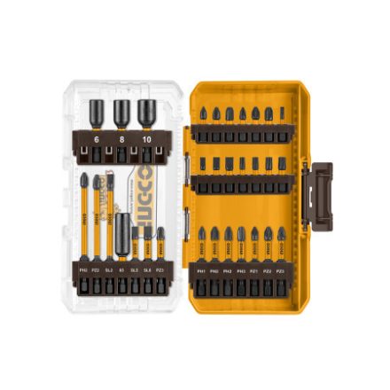 INGCO Schlagschrauber-Bitset 31-teilig S2