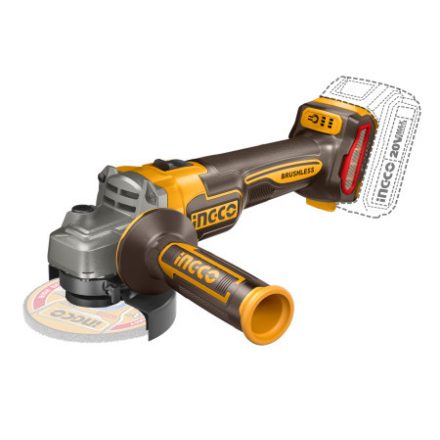 INGCO Akku-Winkelschleifer 115 mm bürstenlos 20 V (ohne Akku und Ladegerät)