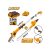 INGCO Akku-Hochentaster 460 mm und Astsäge 200 mm 0-400 mm 20 V (1 x 2,0 Ah Akku + Ladegerät)