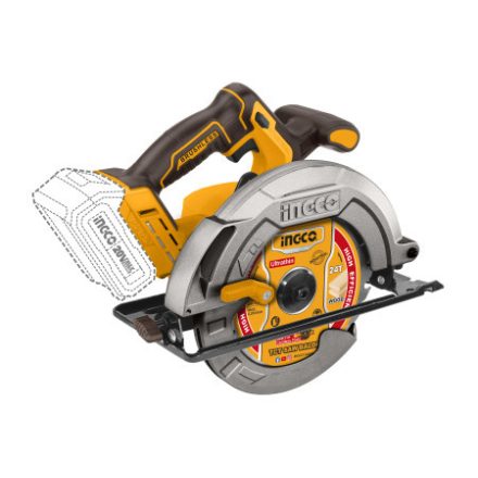 INGCO Akku-Kreissäge 185 mm bürstenlos 20 V (ohne Akku und Ladegerät)