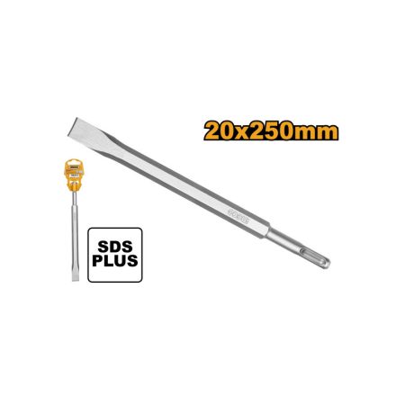 INGCO Flache Meißelschaft 20 x 250 mm SDS-Plus