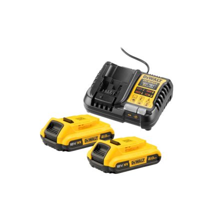 DEWALT XR Akku- und Ladegerät-Set 18 V (2 x 2 Ah-Akkus) DCB1104D2