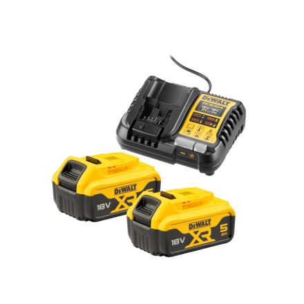 DEWALT XR Akku- und Ladegerät-Set 18 V (2 x 5 Ah Akkus) DCB1104P2