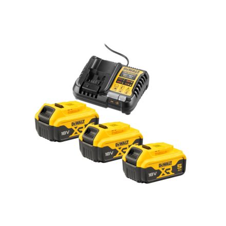 DEWALT XR Akku- und Ladegerät-Set 18 V (3 x 5 Ah Akkus) DCB1104P3